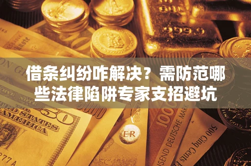 武汉借条纠纷咋解决？需防范哪些法律陷阱专家支招避坑