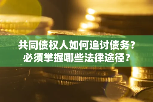 武汉共同债权人如何追讨债务？必须掌握哪些法律途径？