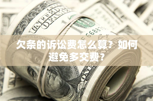 武汉欠条的诉讼费怎么算？如何避免多交费？