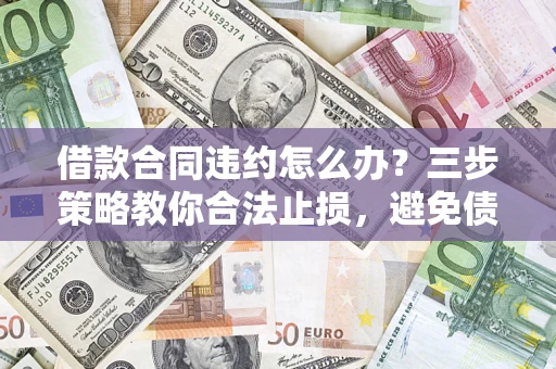 武汉借款合同违约怎么办？三步策略教你合法止损，避免债务危机升级